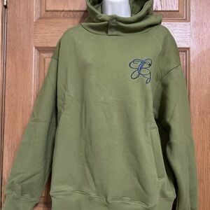 Tica Kay Green Hoodie with Embroidered Logo